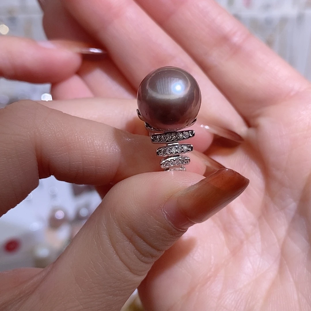 淡水珍珠戒指未镶嵌w12.8