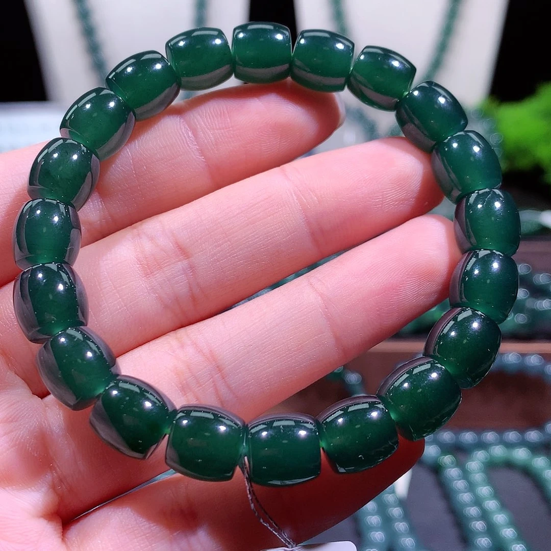 翡翠未镶嵌手链天然a货翡翠手串9.8