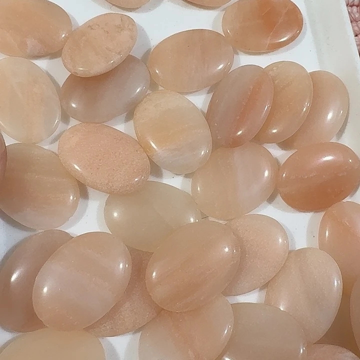 玛瑙/玉髓合金珠宝半成品11个粉色大蛋形