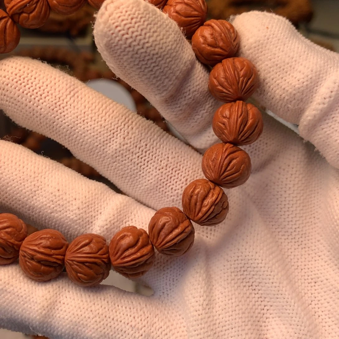 桃核手串秦岭龙纹