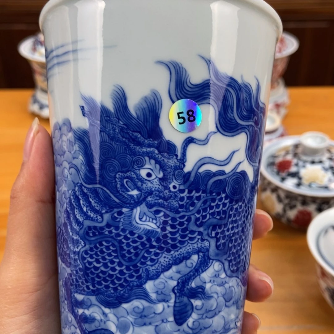 手绘现代茶具非古董