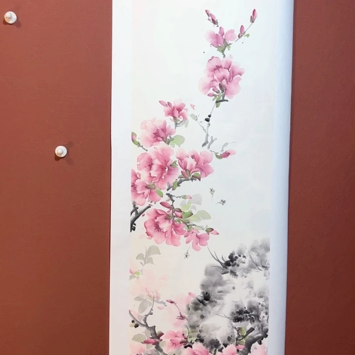 国画听兰老师花鸟