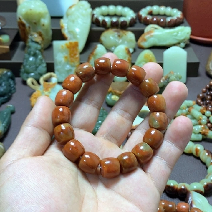 手链未镶嵌透闪石质玉手串卡13