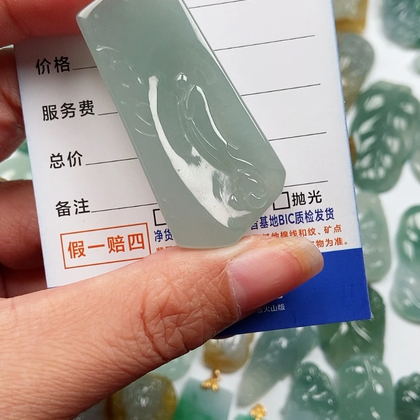 【闪购商品】翡翠颈饰未镶嵌对***你悟道