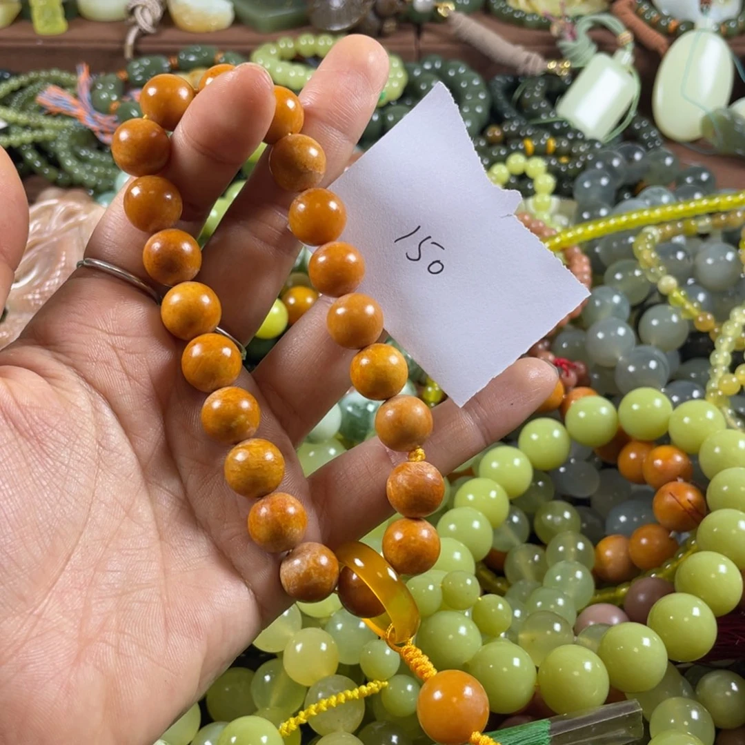 未镶嵌蛇纹石玉手串