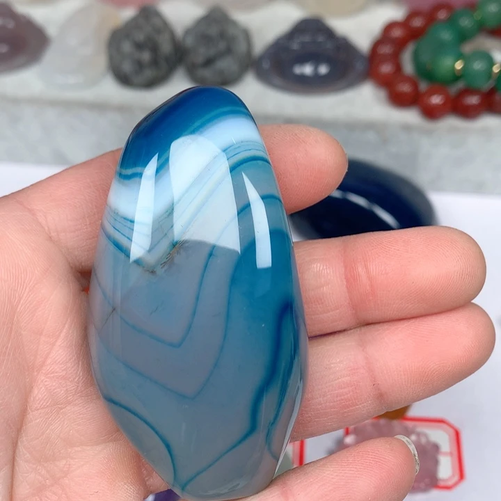 玛瑙/玉髓颈饰未镶嵌芯*