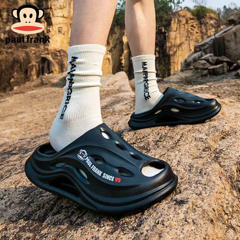 大嘴猴凉拖椰子鞋防滑防臭镂空速干厚底轻便透气软底外穿运动凉拖