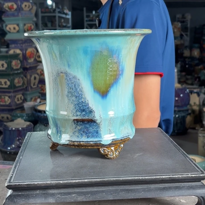 一风堂石湾花盆 内17*19