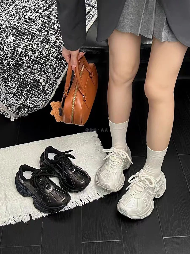 （柚子同款）HZ春秋款百搭厚底休闲老爹鞋89885