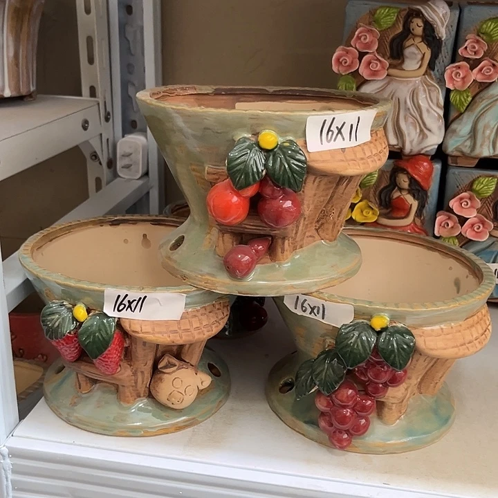 粗陶材质多肉花盆