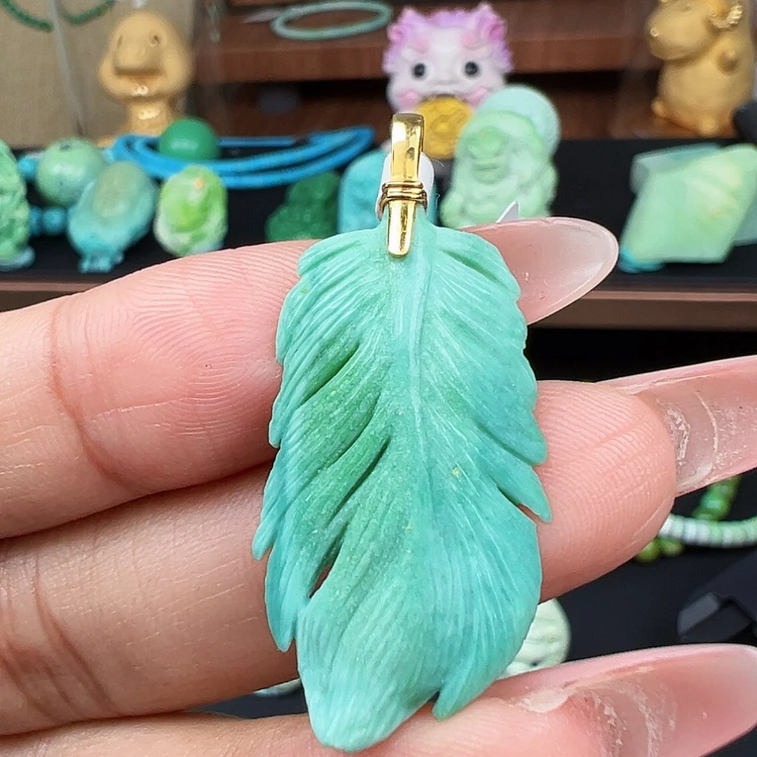 未镶嵌绿松石绿松石主播璐璐