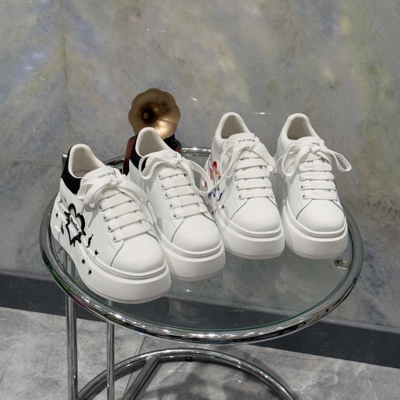 【心花怒放】2025早春小白鞋百搭8CM增高厚底系带休闲鞋女鞋6859-8