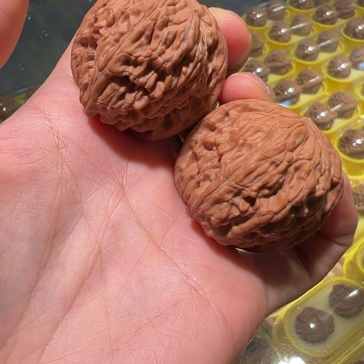 文玩核桃把件38磨盘