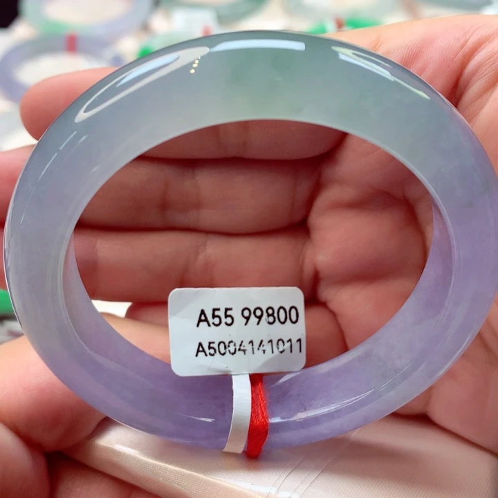 未镶嵌手镯翡翠冰胶马卡龙4号11