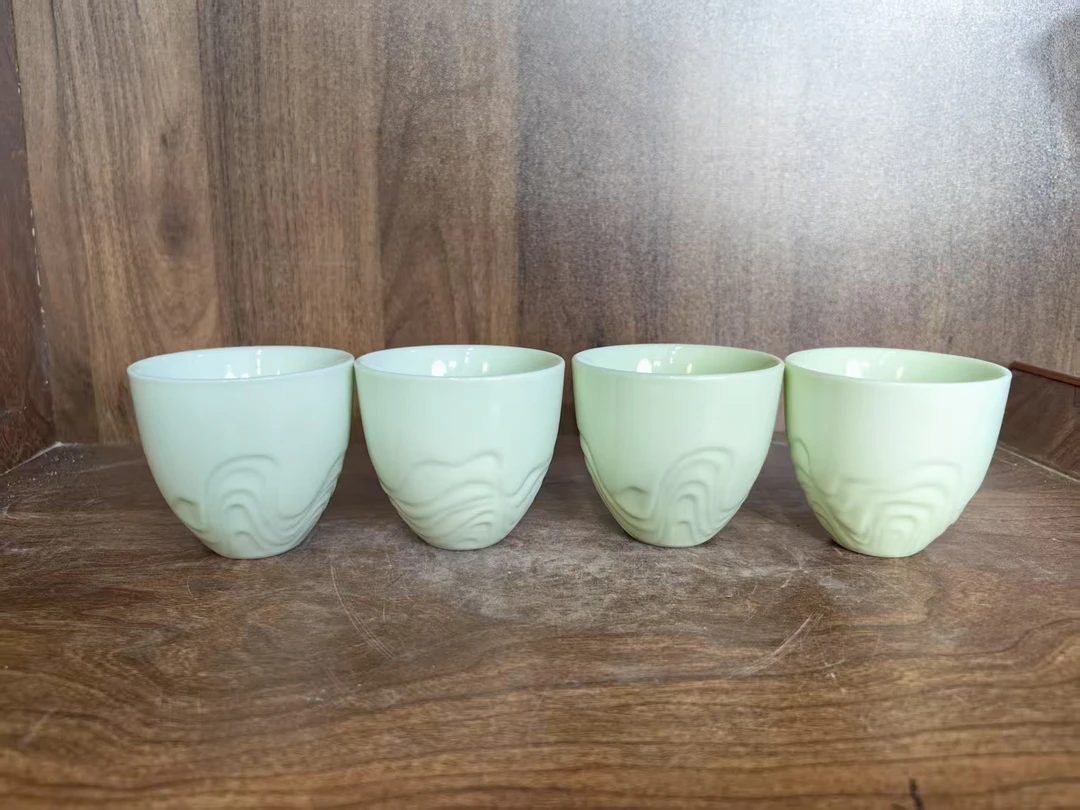 A265景德镇制陶瓷主人杯4件