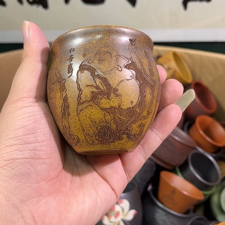 茶杯紫砂全手工紫砂主人杯