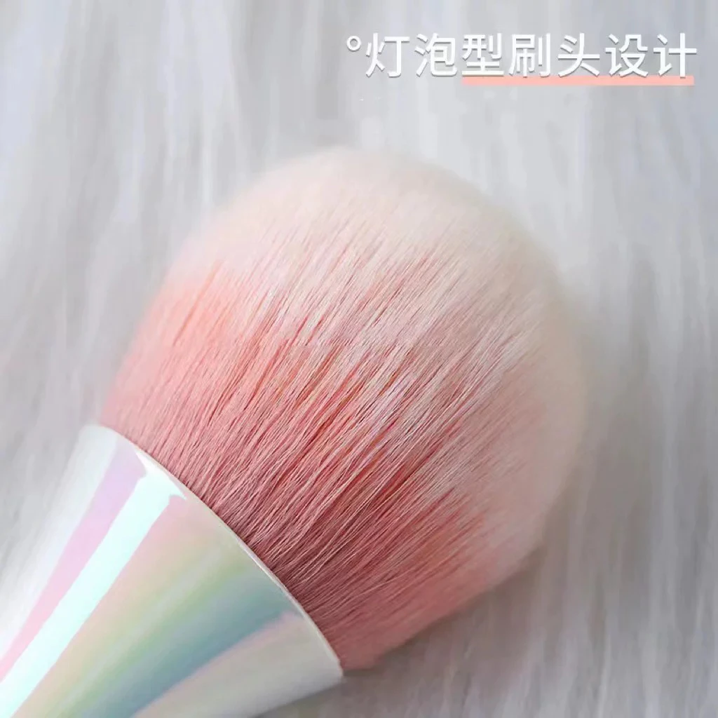 日式小蛮腰长柄美甲粉尘刷多功能软毛化妆刷清洁刷指甲工具
