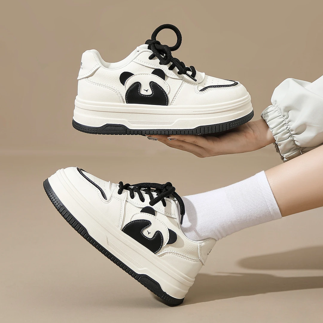 MAGUBA/玛古芭熊猫设计板鞋夏季款增高显瘦户外时尚运动休闲女鞋