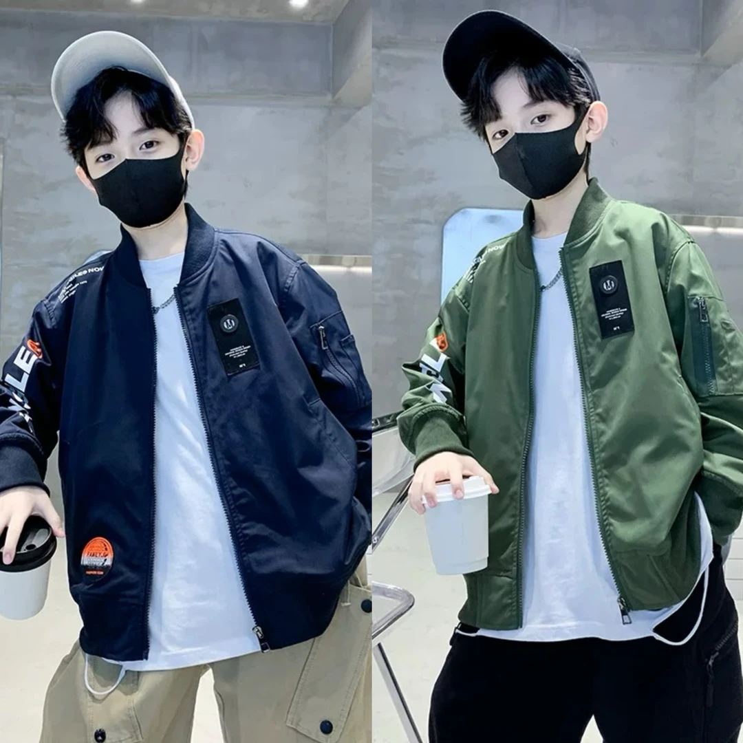 秋季新款男童2025新款洋气中大童男孩秋装棒球服帅气上衣冲锋衣