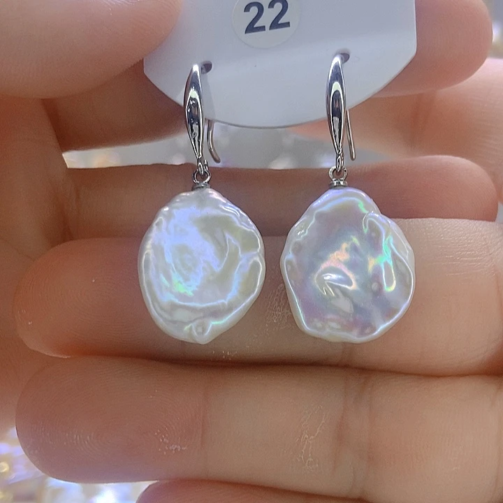 淡水珍珠银S925镶嵌颈饰22