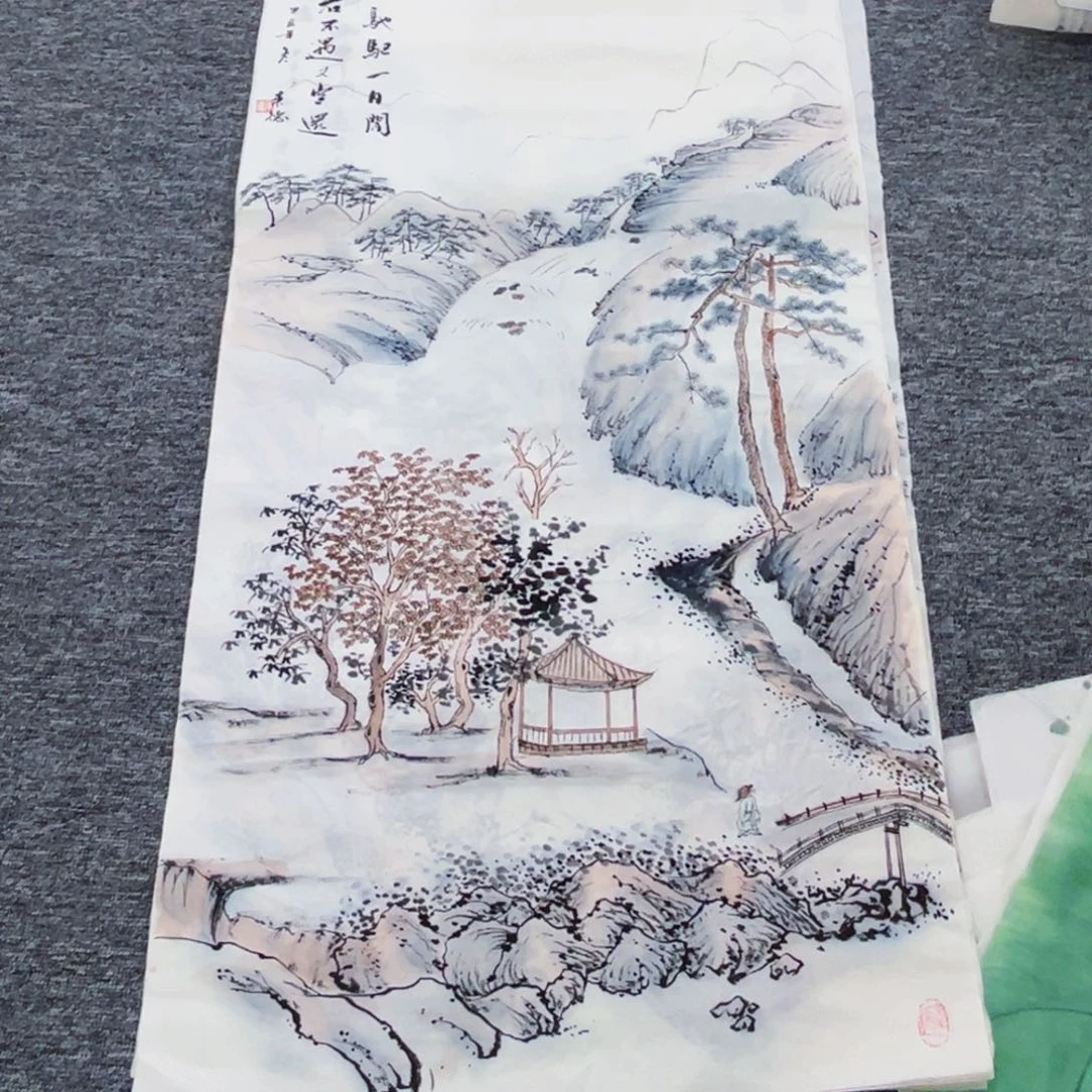 国画孟春老师三尺绘画作品