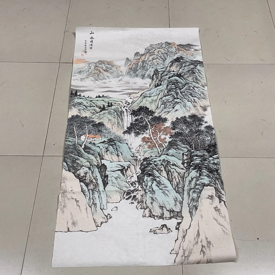 国画四尺138.69画芯 捡漏