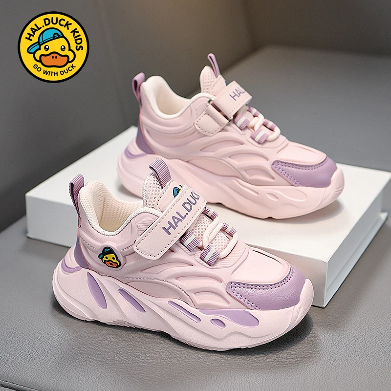 小黄鸭男女童鞋防水跑步运动鞋秋季2-9岁透气轻便步鞋防滑休闲鞋