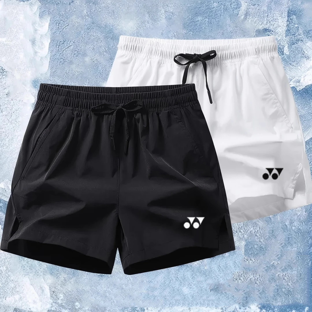 yy羽毛球运动短裤透气冰丝速干裤体育生薄款健身跑步裤三分裤夏季