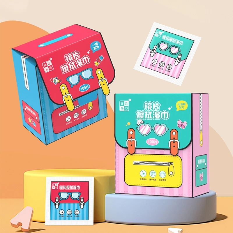 眼镜湿巾擦拭除尘除油专用纸一次性清洁片速干无痕学生版多功能