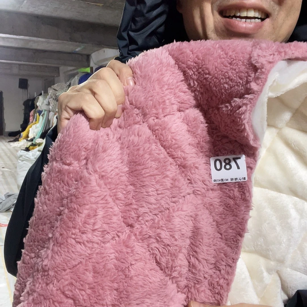 化纤宽1.75米尘土脏加厚款双面毛绒绗棉1米价780