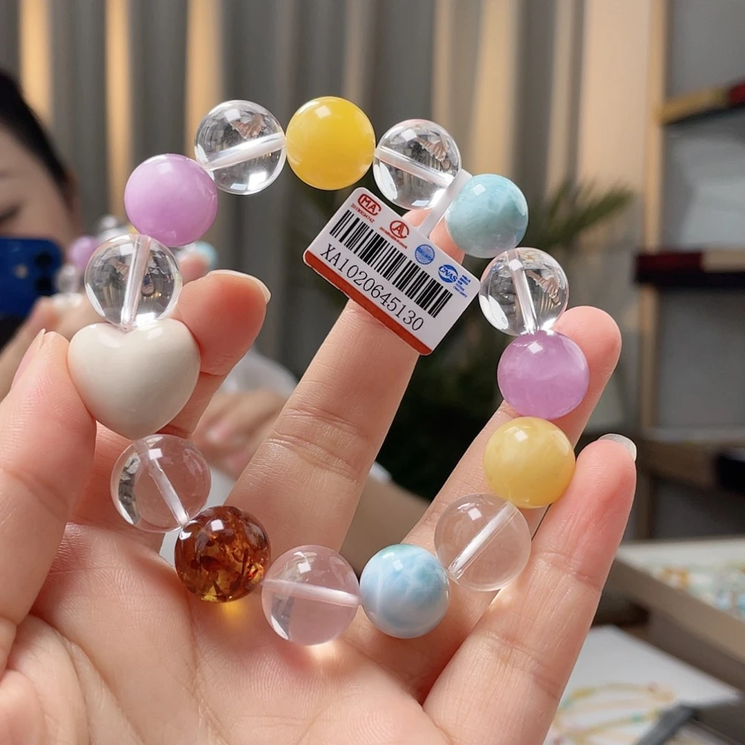 未镶嵌琥珀裸石蜜蜡手串