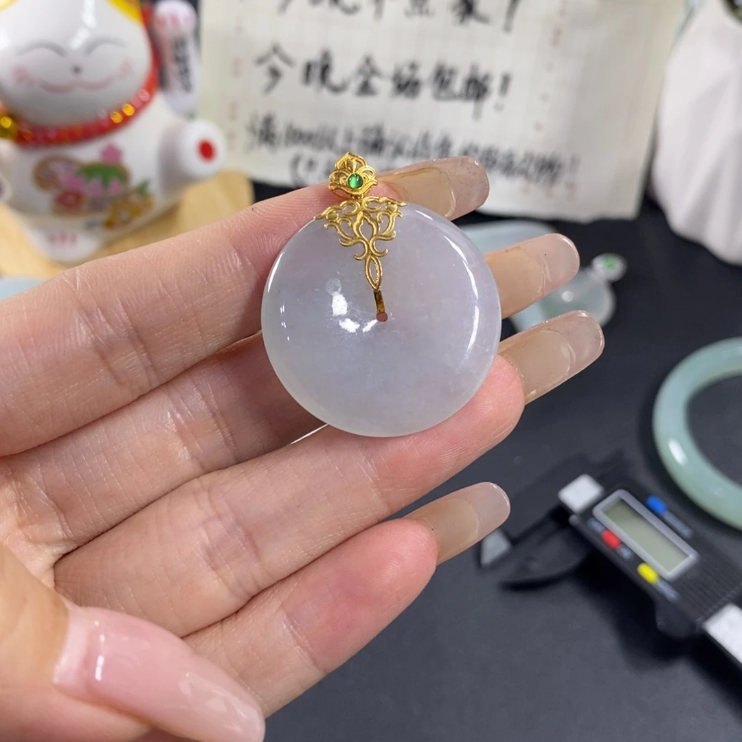 三***咖翡翠未镶嵌颈饰天然翡翠