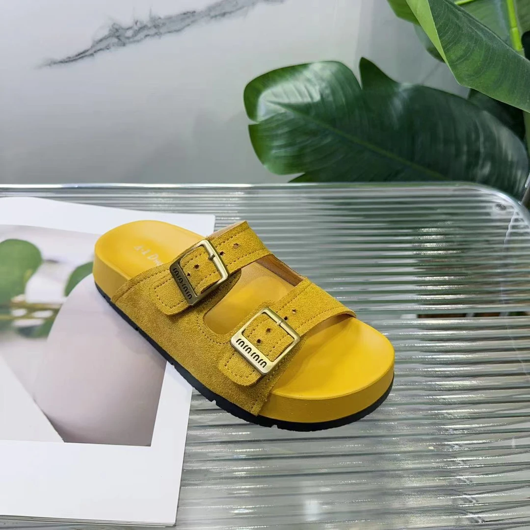 夏款法式拖鞋女新款配裙子仙女风透气拖鞋88-12(双扣拖鞋)