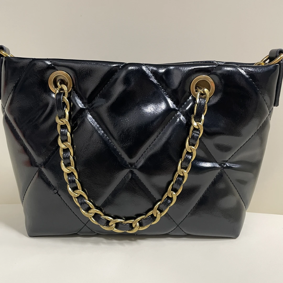 SMVP · 高定奢品 潮流真皮新款女包斜挎包 10733 黑色