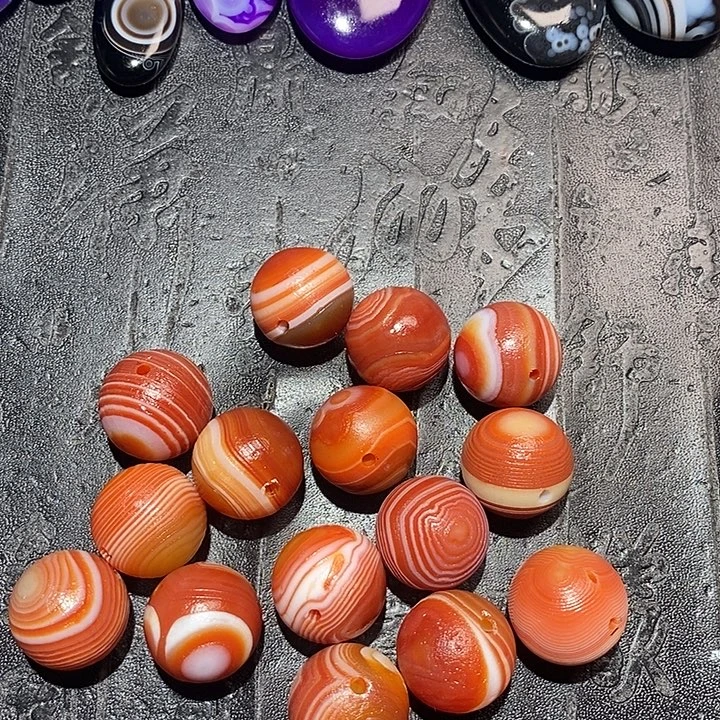 铁***杆玛瑙/玉髓合金颈饰