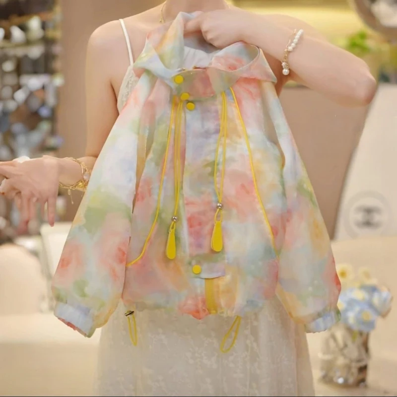 女童夏季防晒衣2025新款洋气上衣女宝宝休闲时尚外套儿童薄款夹克