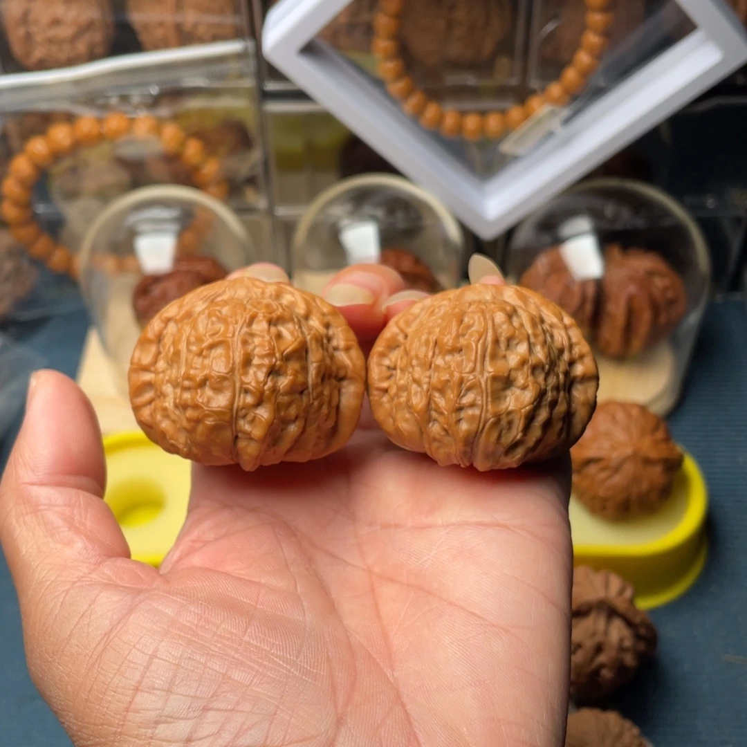 文玩核桃把件44南瓜墩