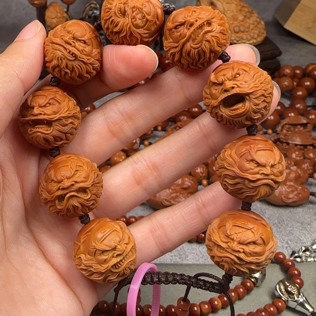 橄榄核手串/手链2.2尺寸钟馗头手串