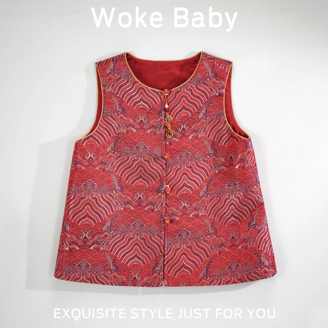 现货【合集】女童甜美背心马甲森系少女新中式马甲汉服上衣M5744