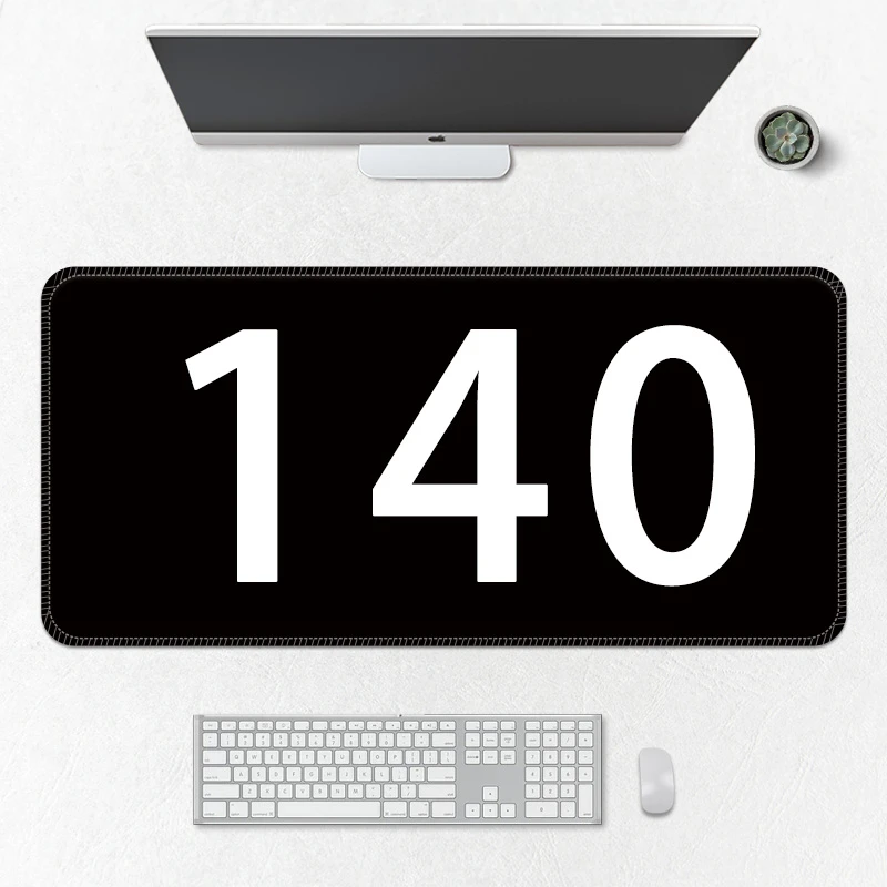 【140号】动漫游戏鼠标垫超大号办公电脑桌垫锁边加厚防滑亚布专属