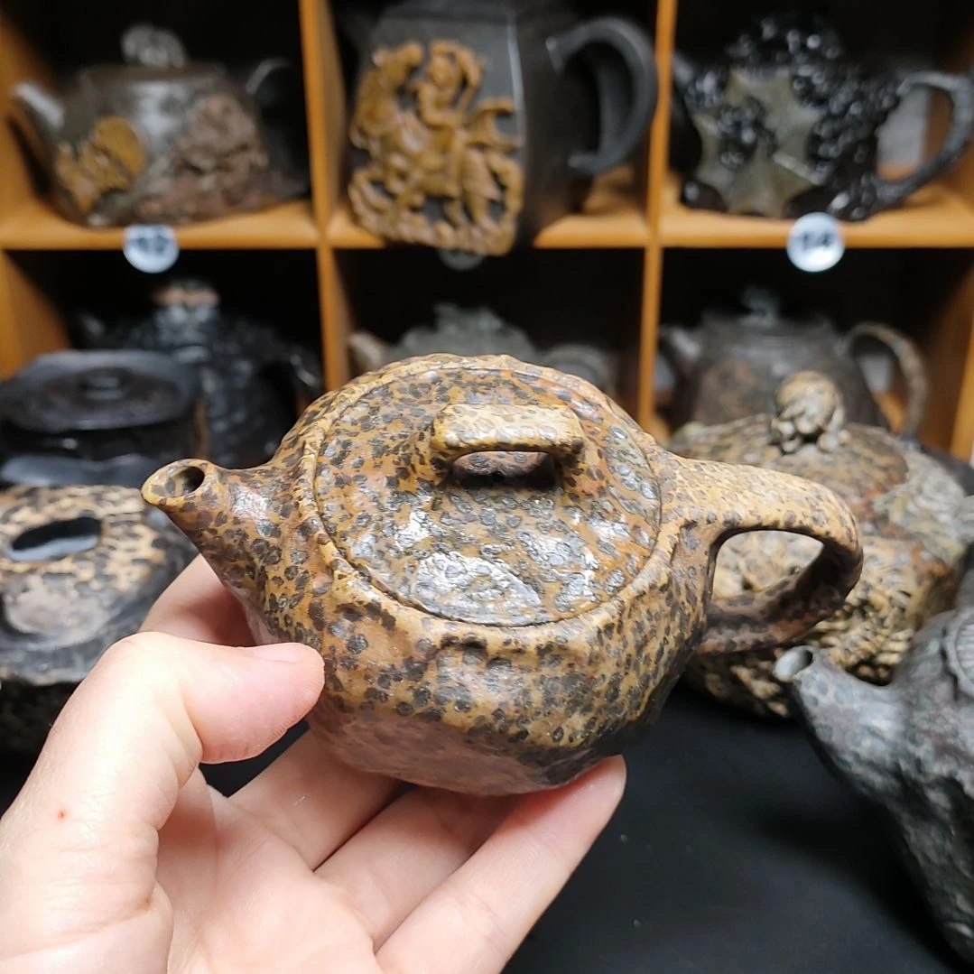 紫砂茶壶肉*哆随型壶冰碛岩石壶