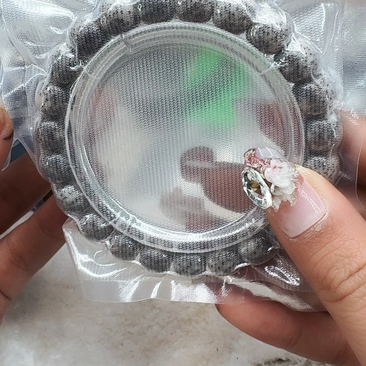 星月菩提手串341高端黑灰星月菩提10桶单圈