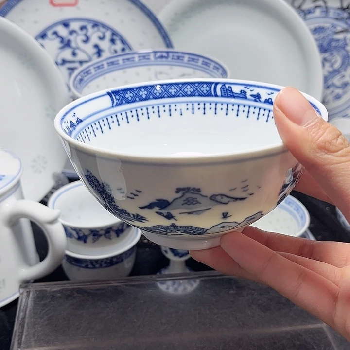 碗青花梧桐五寸饭碗