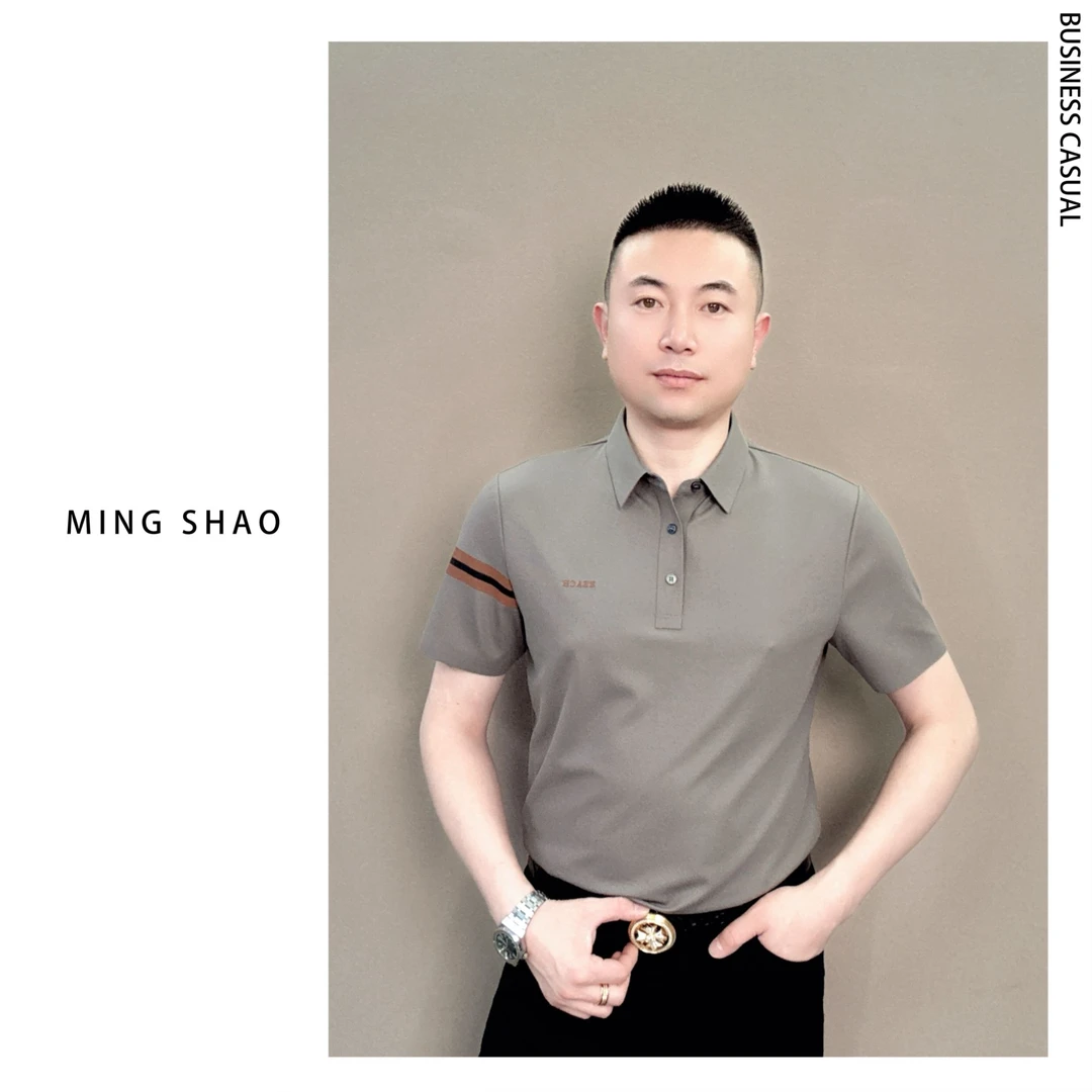 【651】夏季男士轻奢高端polo衫舒适柔软百搭高品质简约时尚高级感