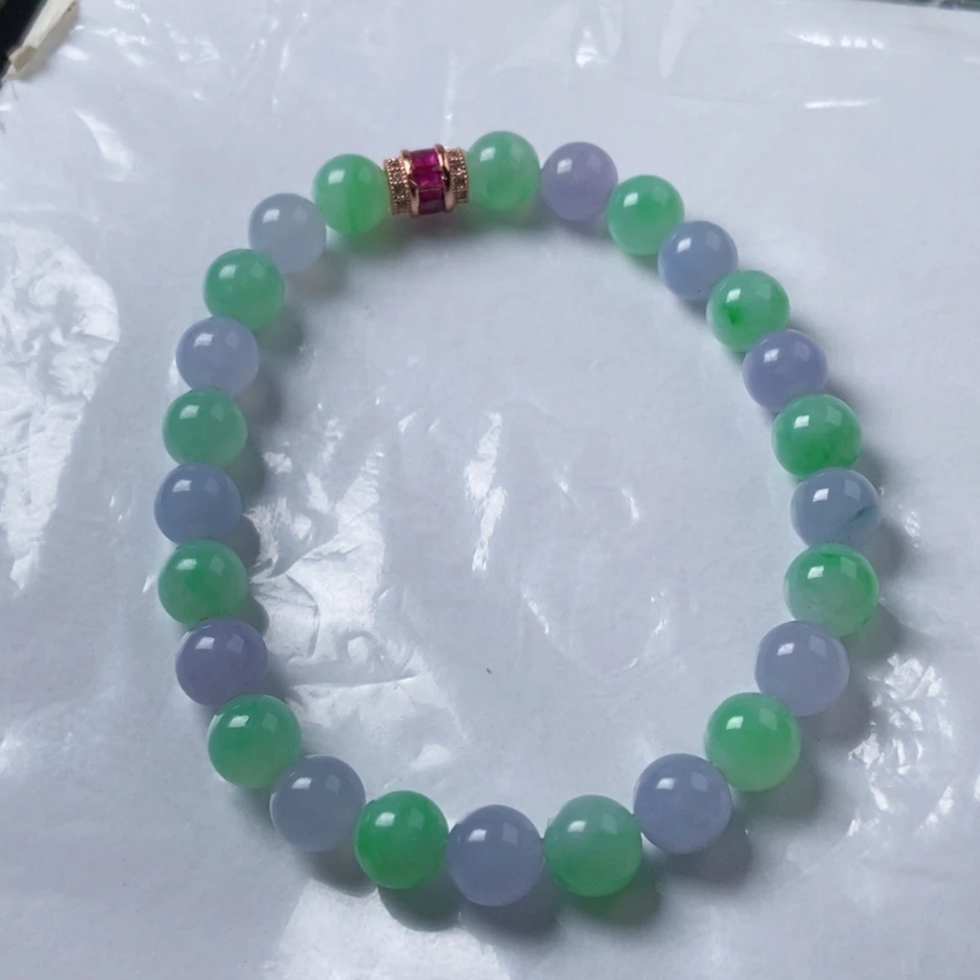 定制翡翠未镶嵌卡7.8马卡龙