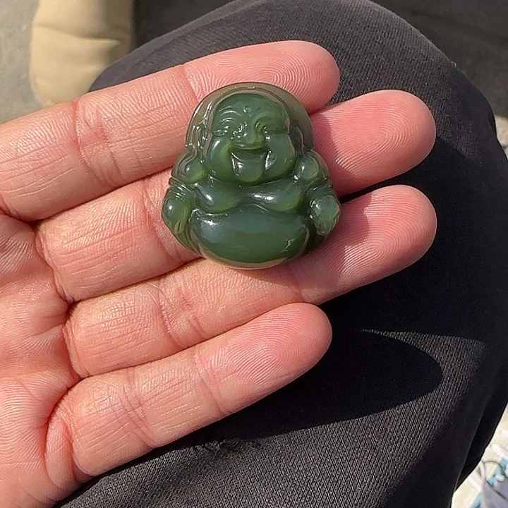 和田玉（碧玉）颈饰未镶嵌