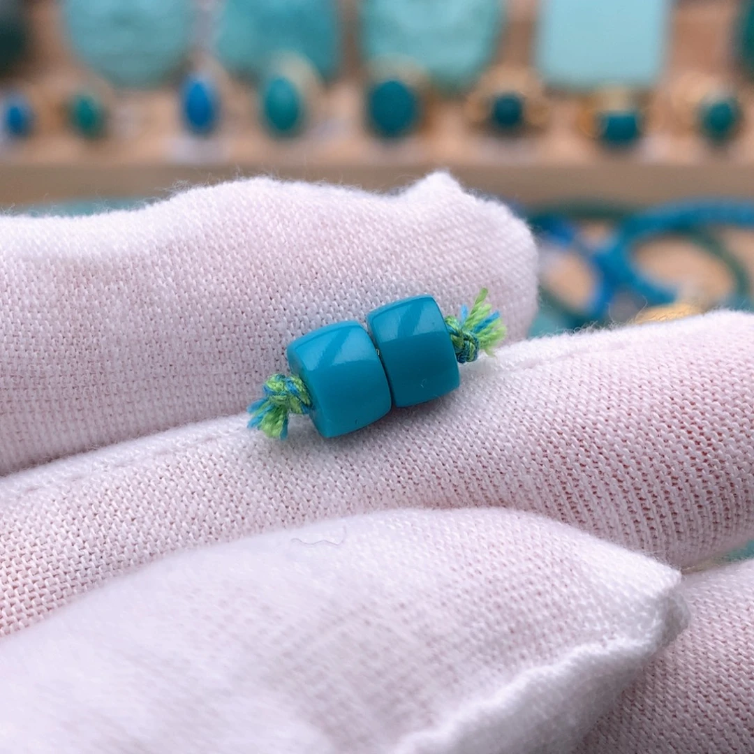 绿松石未镶嵌珠宝奇石6.6mm