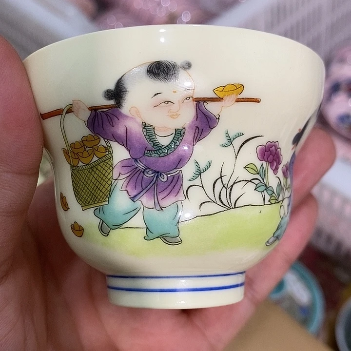 摆件景德镇陶瓷主人杯2344