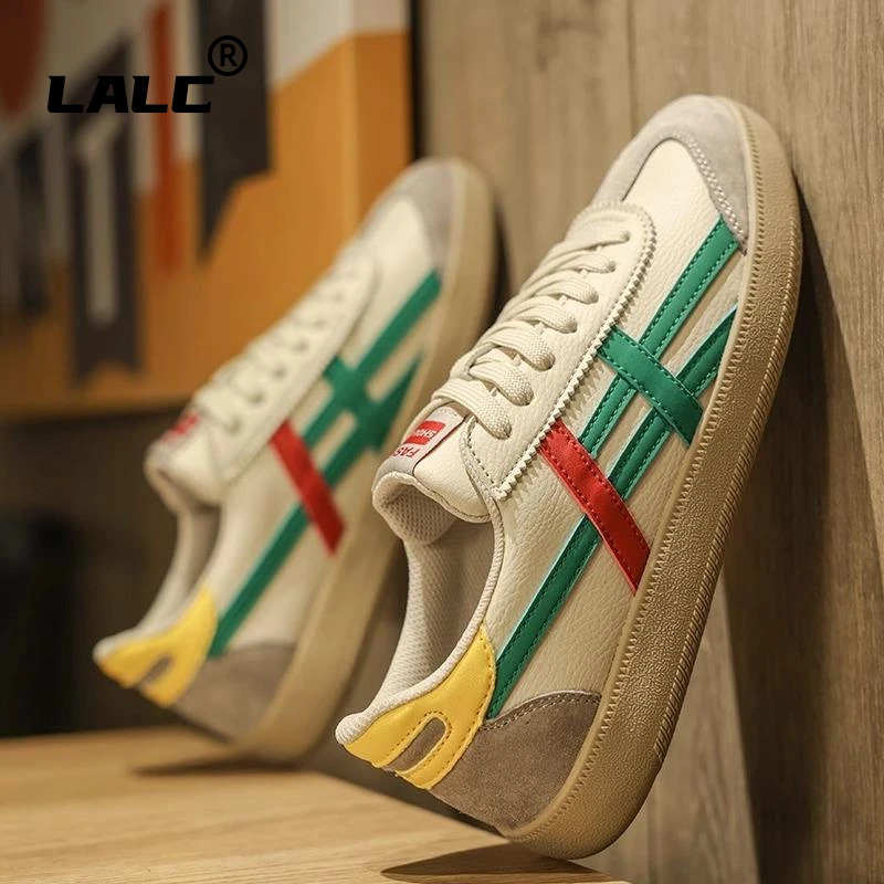 阿甘男鞋秋冬2024新款潮牌运动休闲小白板鞋男士复古经典德训潮鞋