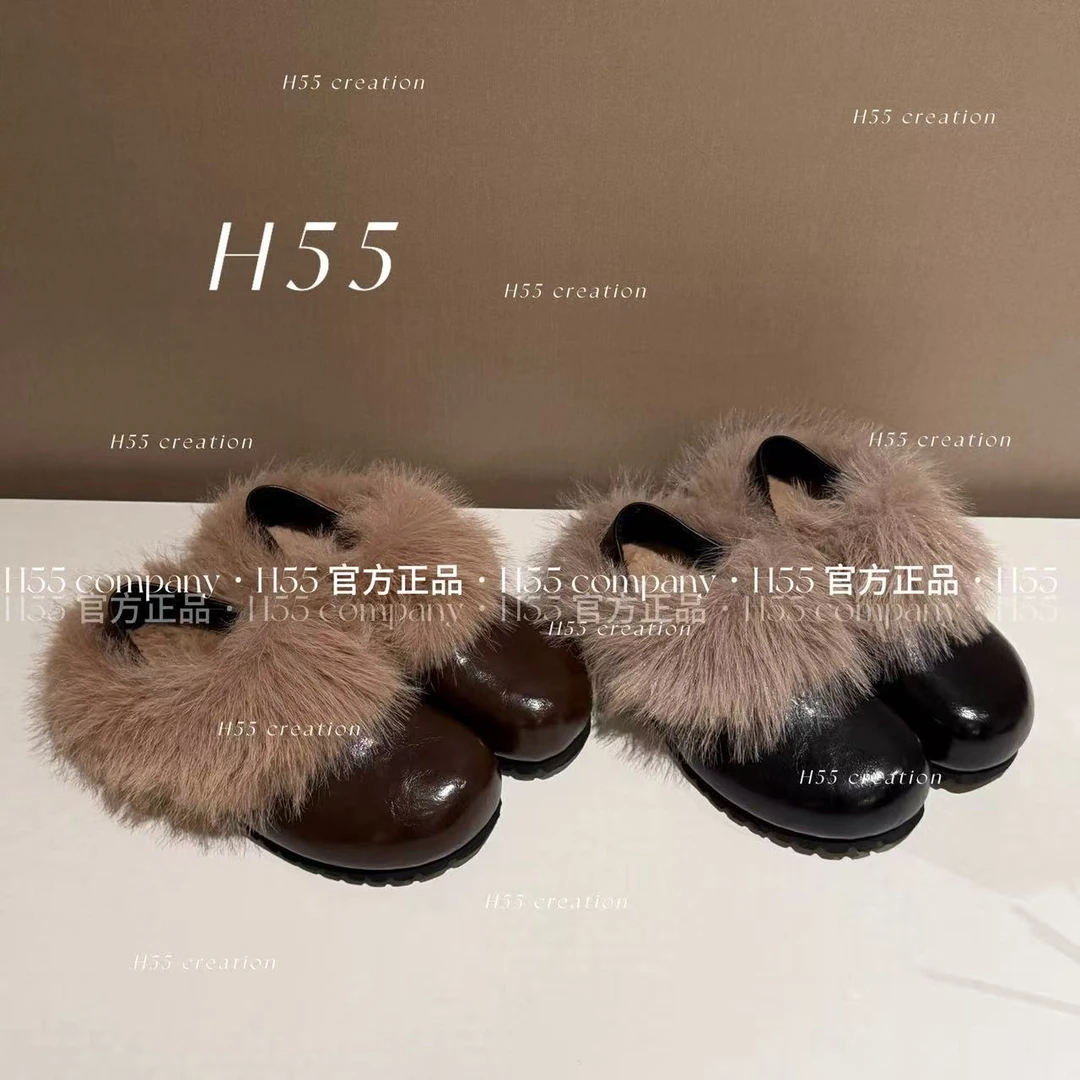 H55女鞋-Cozy core斯拉夫式毛毛鞋博肯鞋4cm59-3036-YY